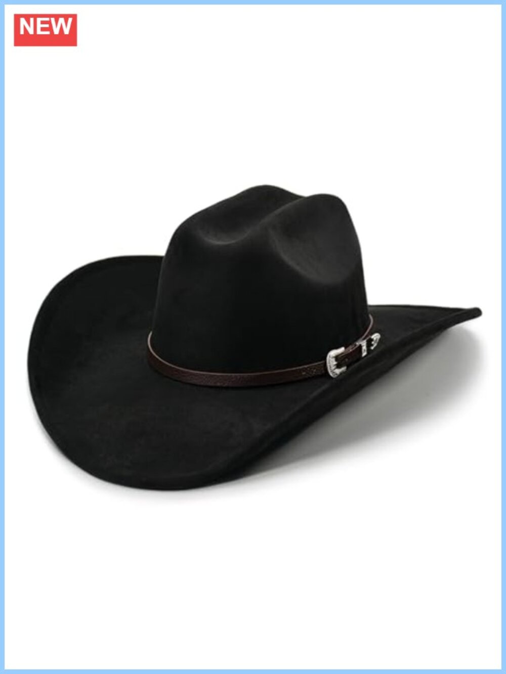 Felt Cowboy Hat Shapeable Wide Brim Western Cowgirl Rhinestone